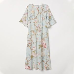 GP & J Baker x H&M Blue Floral Midi Dress